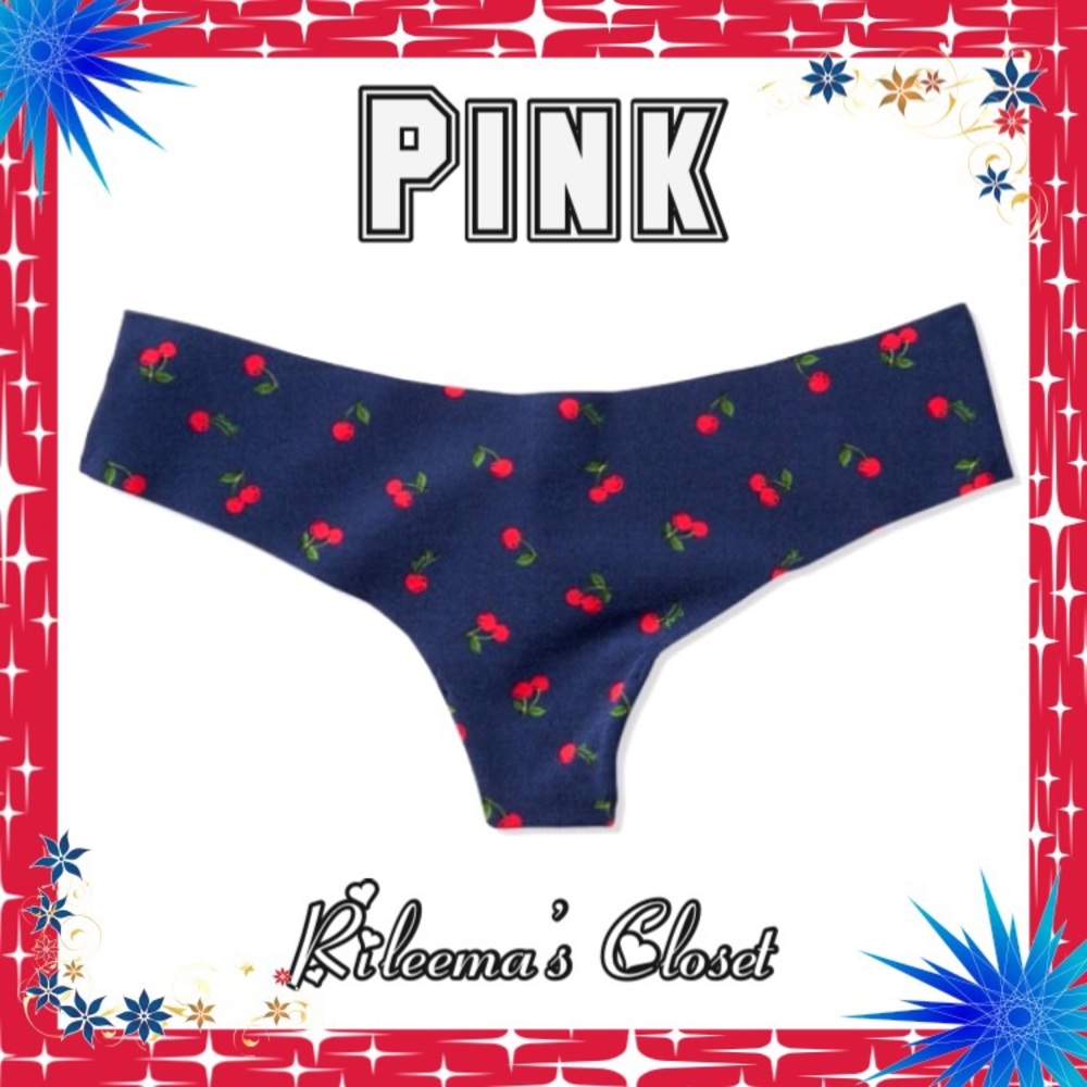 🆕🌸Pink VS Lace Back No-Shown Thong Panty